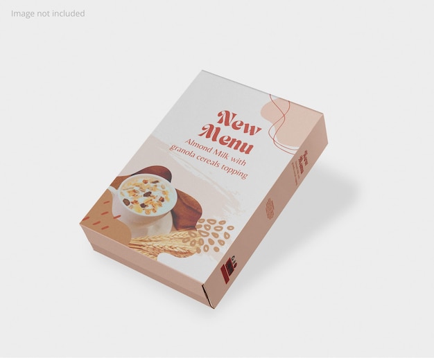 Maqueta de caja de cereales
