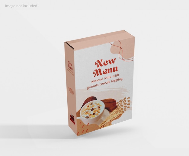 Maqueta de caja de cereales