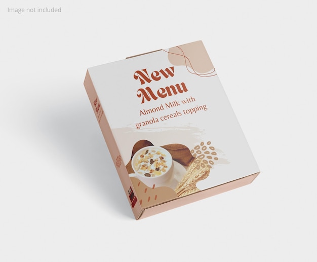 Maqueta de caja de cereales