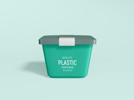 PSD maqueta de caja de contenedor de detergente de plástico