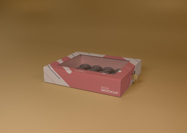 Maqueta de caja de dulces
