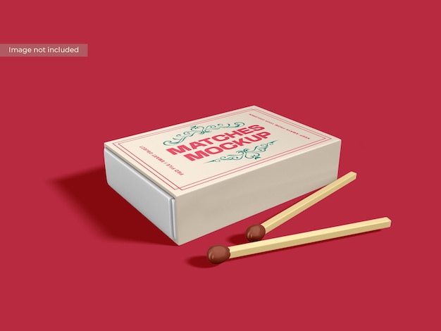 Maqueta de caja de fósforos