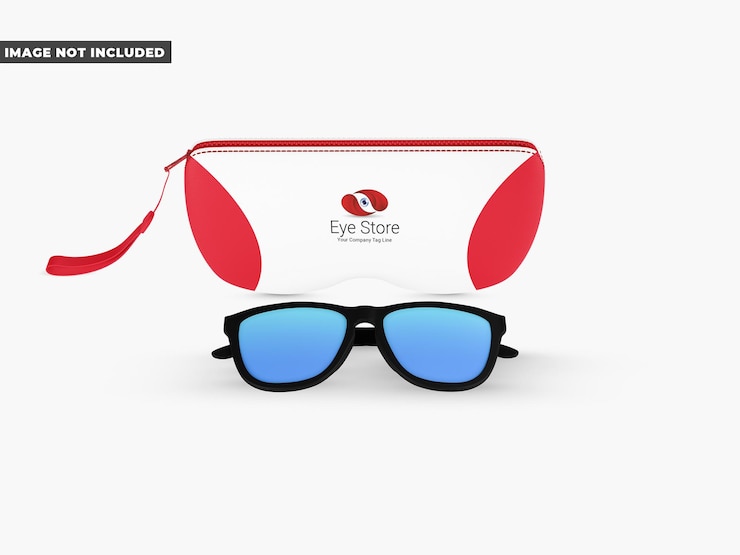 PSD maqueta de la caja de las gafas