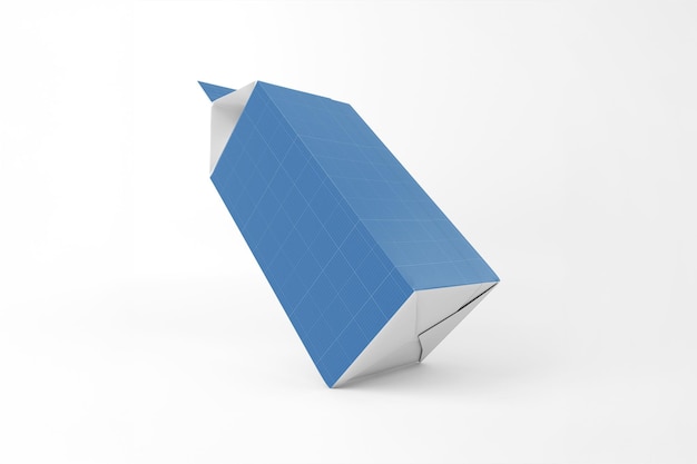 Maqueta de caja de leche