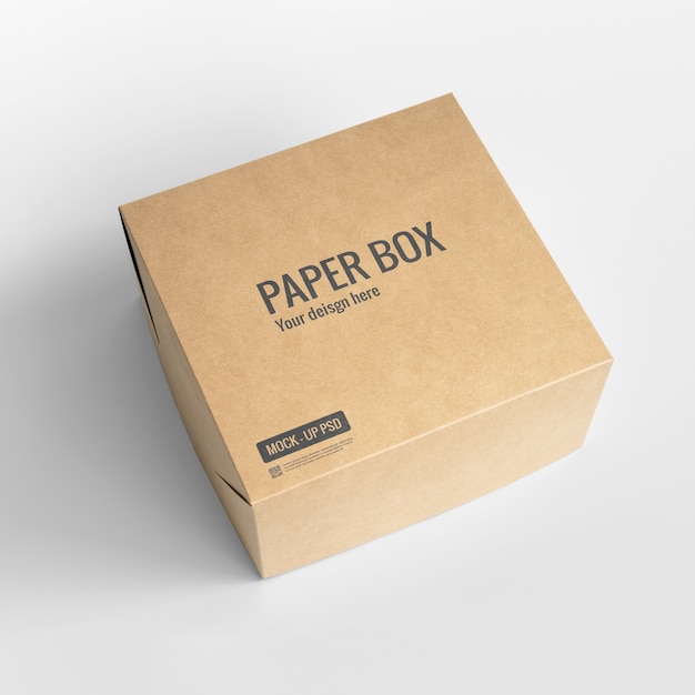 Maqueta de caja de papel