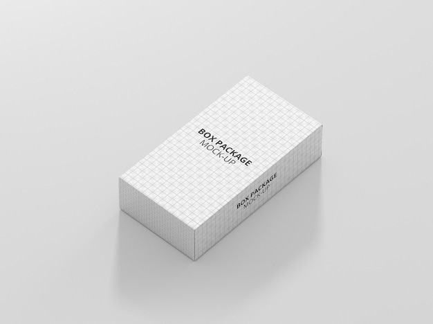 maqueta de caja rectangular