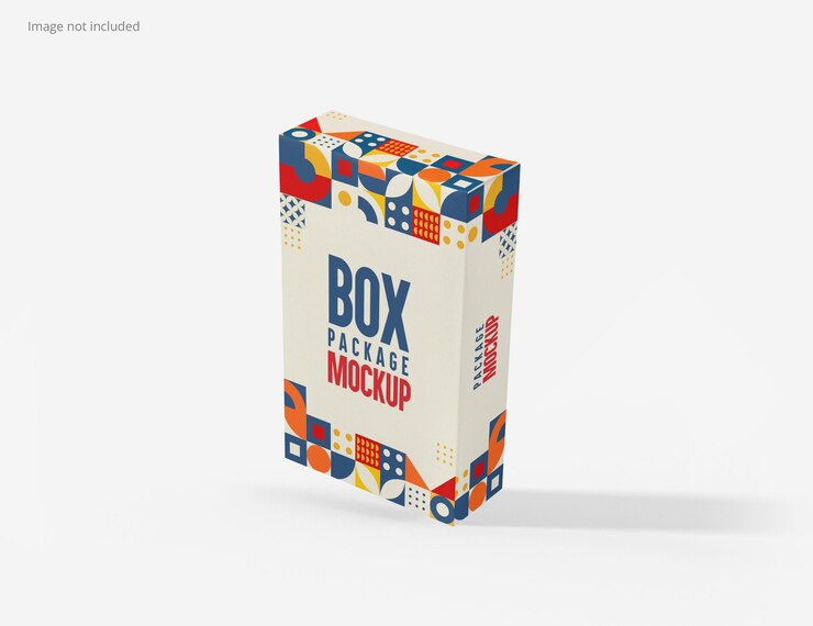PSD maqueta de caja rectangular