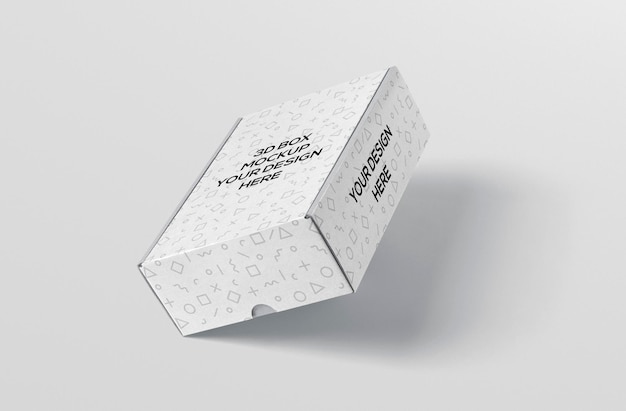 Maqueta de caja rectangular