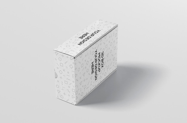 Maqueta de caja rectangular