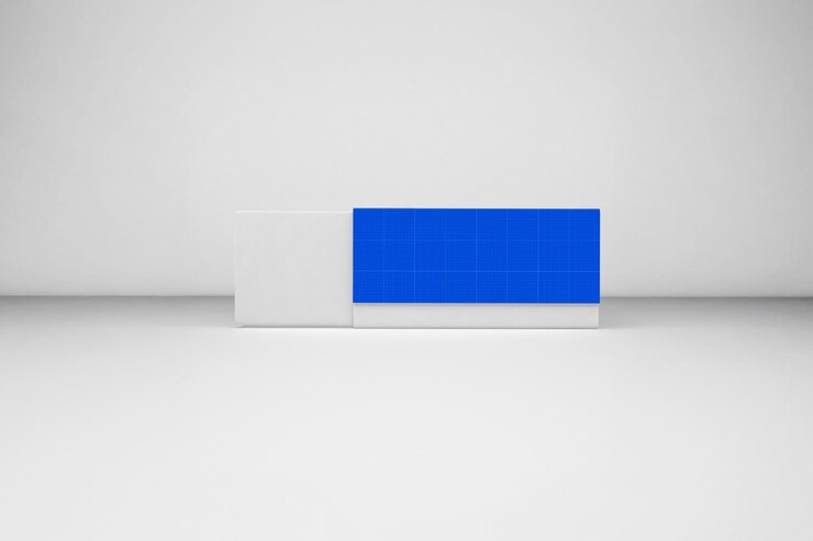 PSD maqueta de caja de regalo