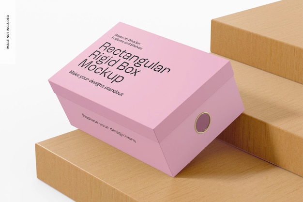 Maqueta de Caja Rígida Rectangular