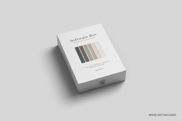Maqueta de caja de software