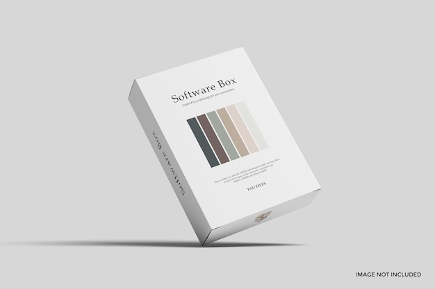 Maqueta de caja de software