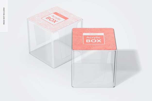 Maqueta de Cajas de Acrílico