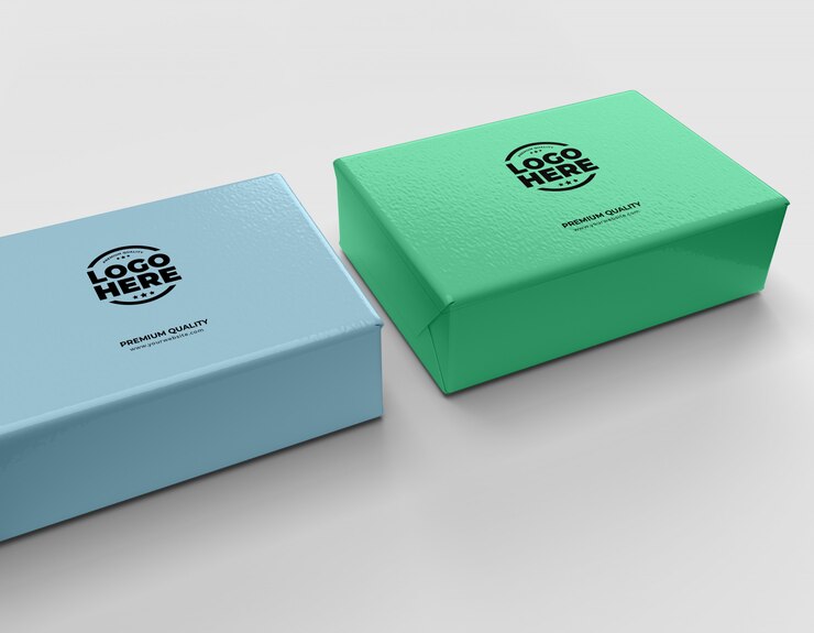 PSD maqueta de cajas de regalo