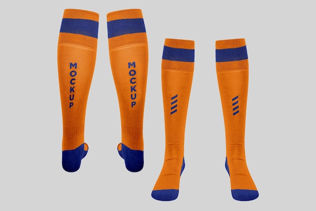 Maqueta de calcetines de fútbol