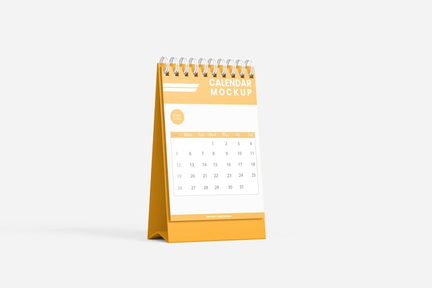 maqueta de calendario de escritorio de retrato psd
