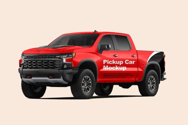 Maqueta de una camioneta deportiva psd