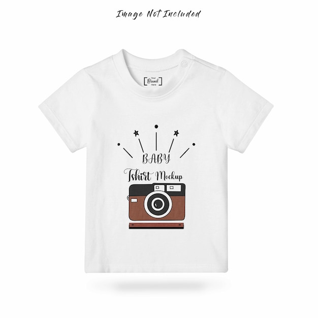 Maqueta de la camisa del bebé del escaparate. Colecciones de ropa para bebés