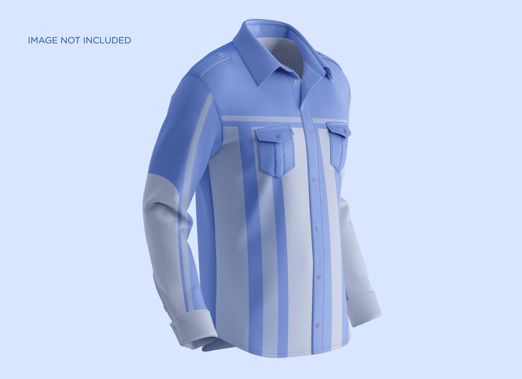 PSD maqueta de camisa casual de manga larga para hombres