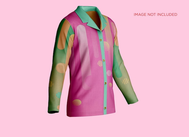 Maqueta de camisa casual de manga larga