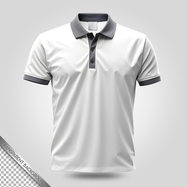 Maqueta de camisa polo fondo transparente