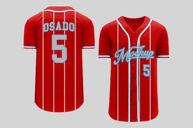 PSD maqueta de la camiseta de béisbol