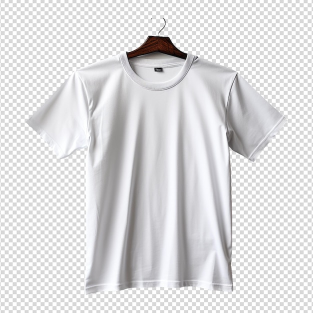 PSD maqueta de camiseta blanca aislada en blanco