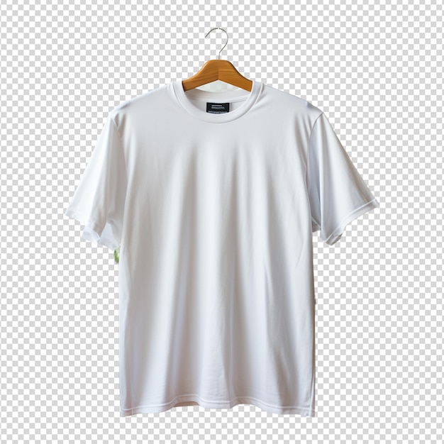 PSD maqueta de camiseta blanca aislada en blanco