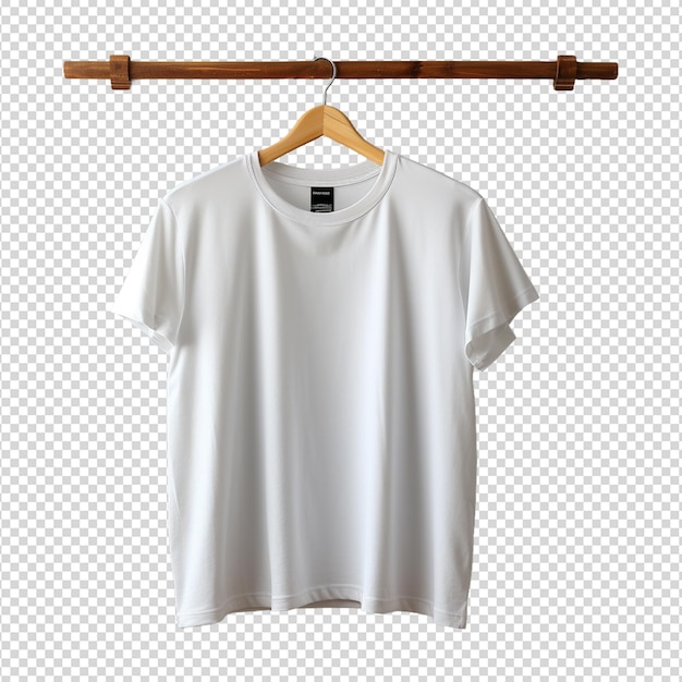 PSD maqueta de camiseta blanca aislada en blanco