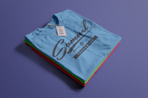 Maqueta de camiseta de color