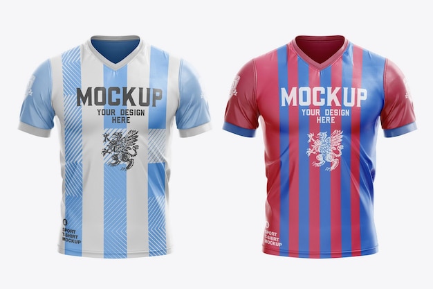 PSD maqueta de camiseta deportiva de fútbol para hombre