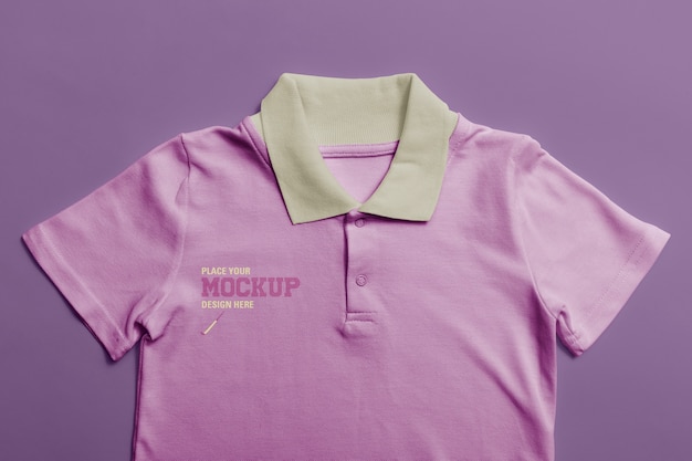 Maqueta de camiseta estampada para niños