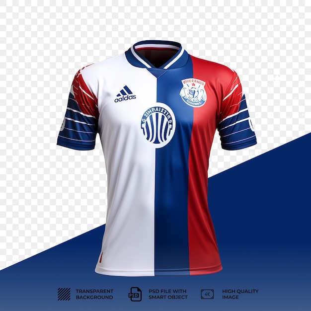 PSD maqueta de la camiseta de fútbol del psd