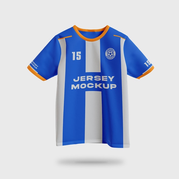 Maqueta de camiseta de fútbol