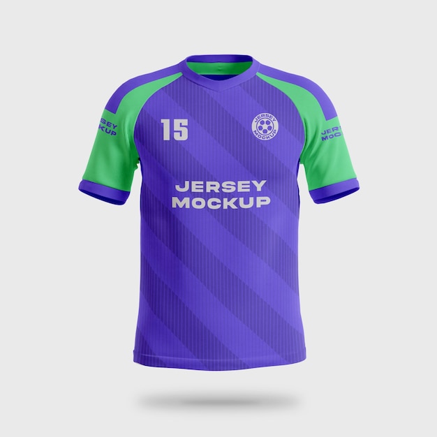 Maqueta de camiseta de fútbol