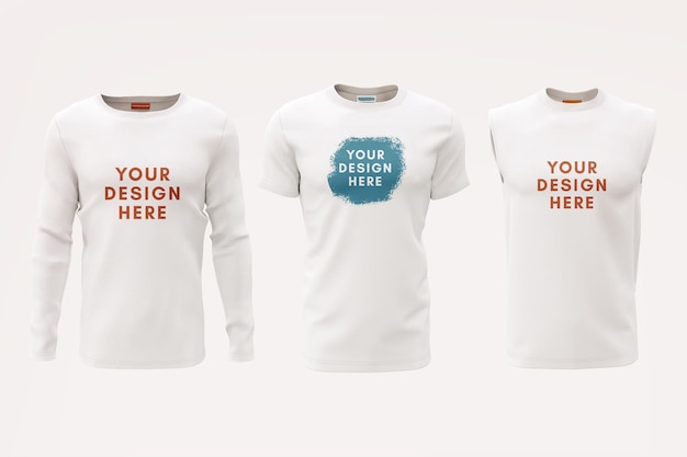 Maqueta de la camiseta del hombre