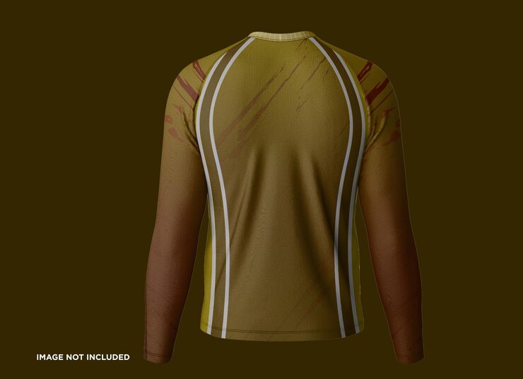 PSD maqueta de camiseta de manga larga raglán