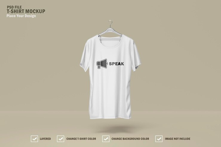 Maqueta de camiseta realista