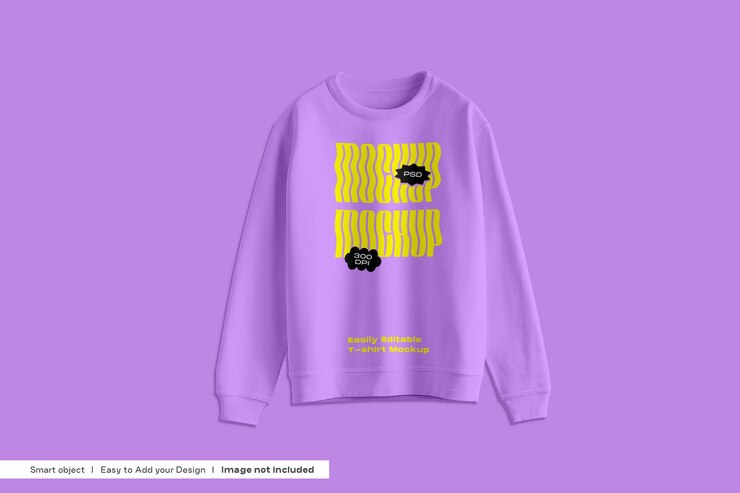 Maqueta de camiseta de sudadera para hombre Maqueta de camiseta de sudadera para mujer