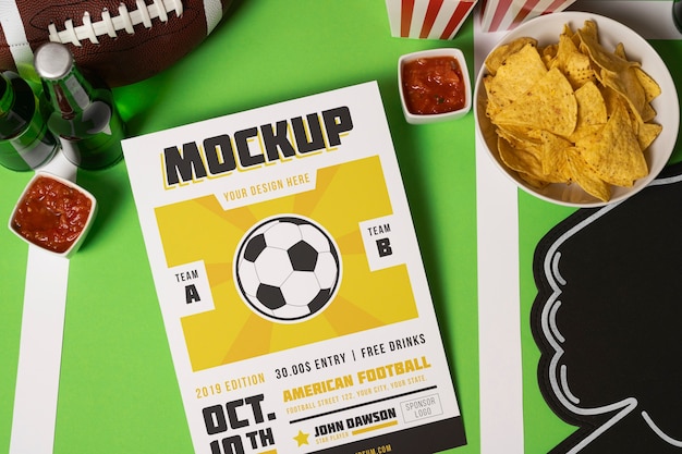 Maqueta del campeonato de fútbol americano