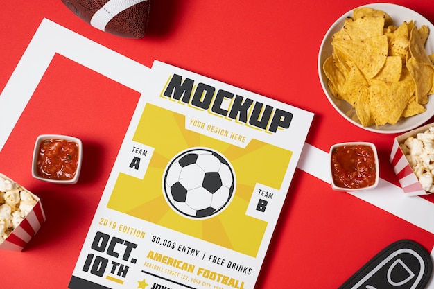 Maqueta del campeonato de fútbol americano