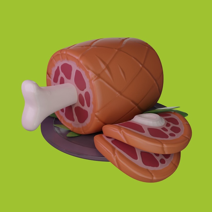 PSD maqueta de carne 3d