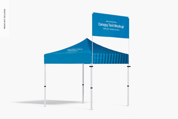 Maqueta de Carpa con Dosel Exterior, Perspectiva