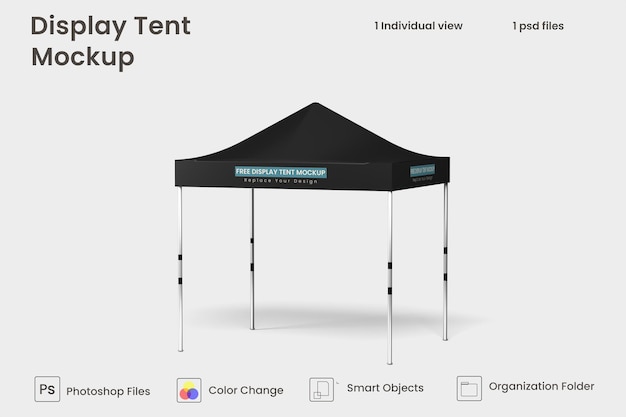PSD maqueta de carpa de exhibición psd premium