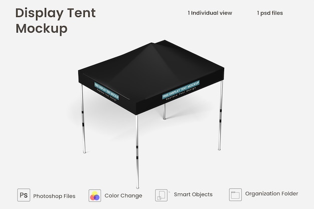 Maqueta de carpa de exhibición psd premium