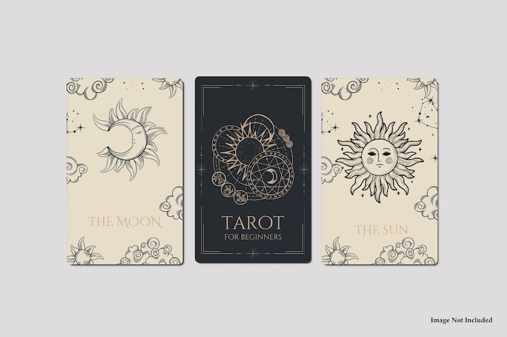 PSD maqueta de la carta del tarot