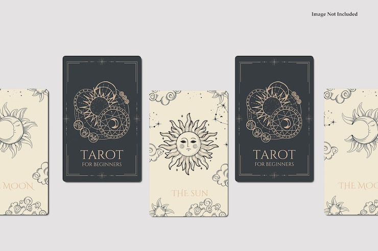 PSD maqueta de la carta del tarot