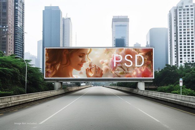 Maqueta de cartel de publicidad en formato PSD