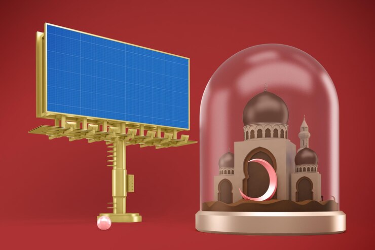 PSD maqueta de cartelera de ramadán